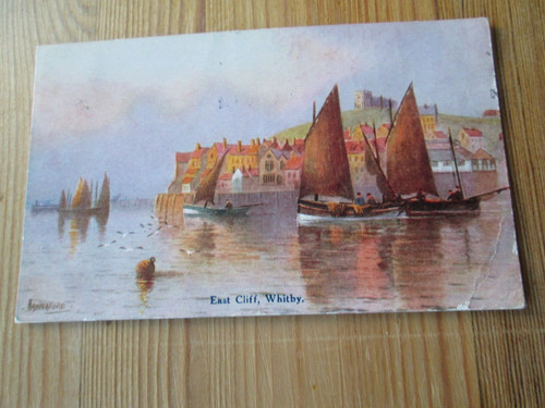 Postcard east cliff whitby - east, cliff,