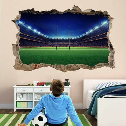 Rugby stadium wall art - 3d,