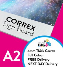 A2 Plastic 4mm Correx Board