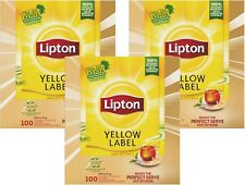 Lipton Yellow Label - 3 Cases of 100 Tea Bags  (300 Total)