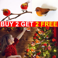 1x Clip On Christmas Robins