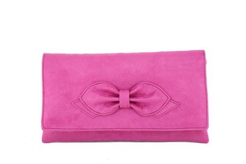 Gorgeous faux suede bow - faux,