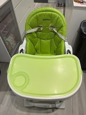 Peg-Pérego Prima Pappa Zero 3 Highchair Green & White Pre Owned