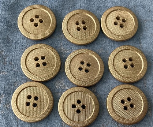 Round gold coloured 18mm - coloured,