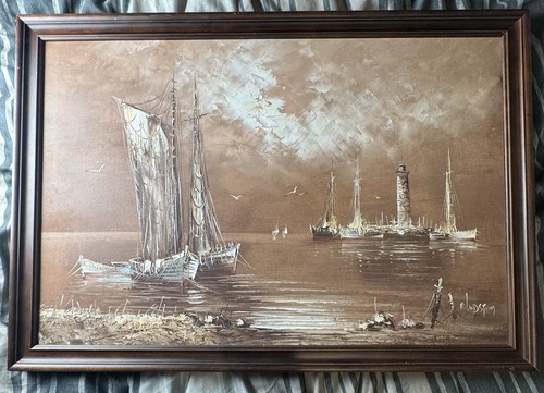 Original signed oil painting - original,