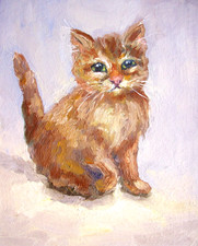 Ginger Cat Original Oil