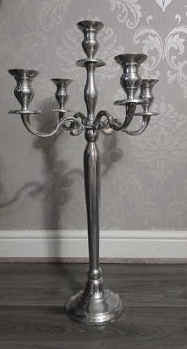 Candelabra arm siver candle - candelabra, 5