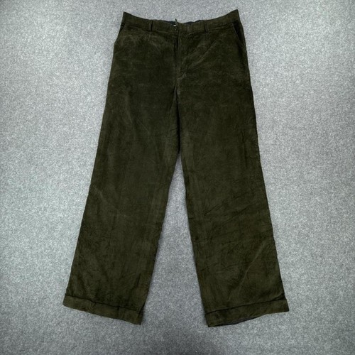 Dark green corduroy trousers - corduroy,