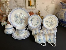 Vintage Royal Doulton CONISTON H5030 Cups Saucers Side Plates Cake Plate Sugar