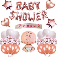 Baby Shower Balloons Gender Reveal Boy Girl Pink Blue Theme Party DECORATION BAL