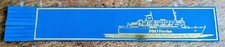 P&O Ferries 🚢 Blue Leather Bookmark EXCELLENT FRONT!! A184