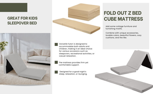 Fold out bed futon - fold, z