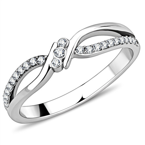 Ladies ring band crossover - band,
