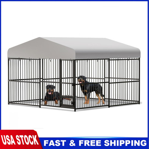 10x10x6ft heavy duty dog cage - 10x10x6ft,