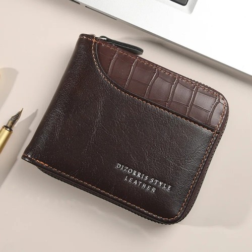 Men leather wallet coin - men's,