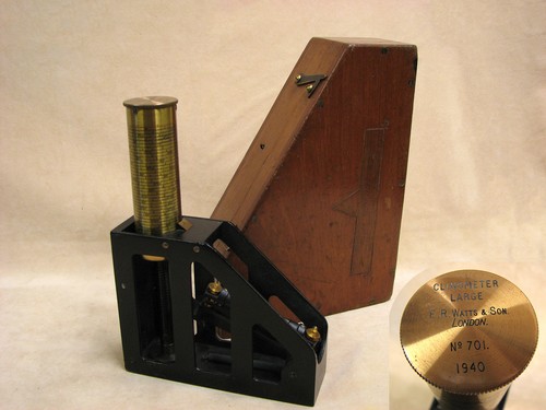 Large ww2 military clinometer - ww2,
