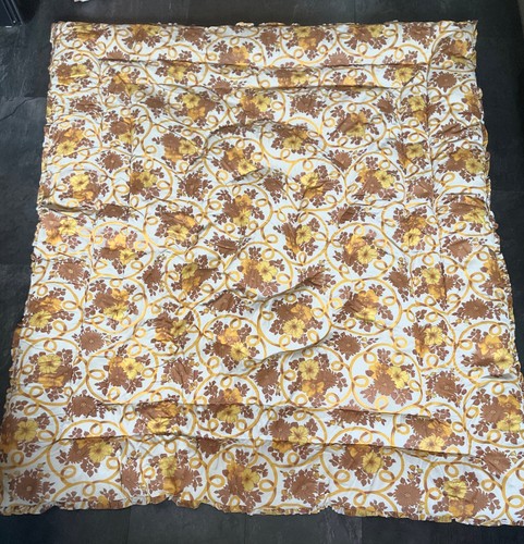 Retro yellow brown floral - retro,