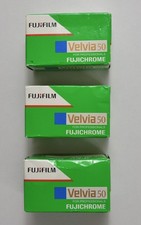 3x Fujichrome Velvia 50 RVP 50