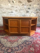 NATHAN SQUARES TEAK TV CABINET