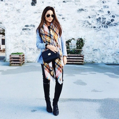 Zara large tartan checked - zara,