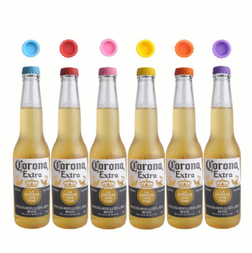 Beer bottle cap cover silicone - bottle,