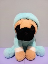 WL Paws Beige Pug Dog In Blue