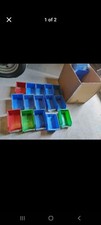 Box of approx  36 Lin Bins Plastic Parts Workshop Storage Boxes 
