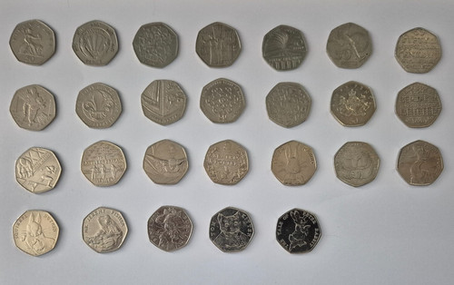 Circulated 50p coins 1997 - 1997,