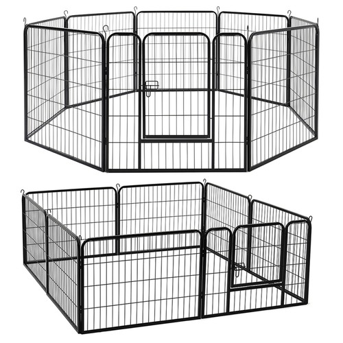Large sturdy metal dog playpen - large,