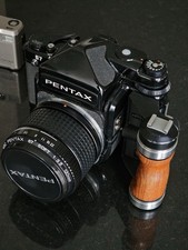 Pentax 67 latest EXE++ Camera Body Only with Wooden Grip