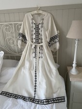 Ladies Linen And Cotton Kaftan