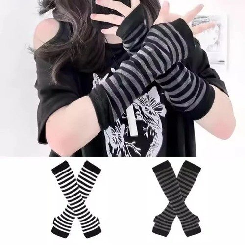 Women gloves striped arm - women,