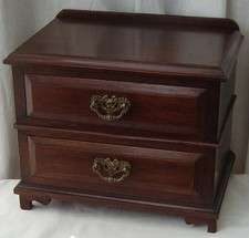 ANTIQUE TABLE TOP CHEST OF