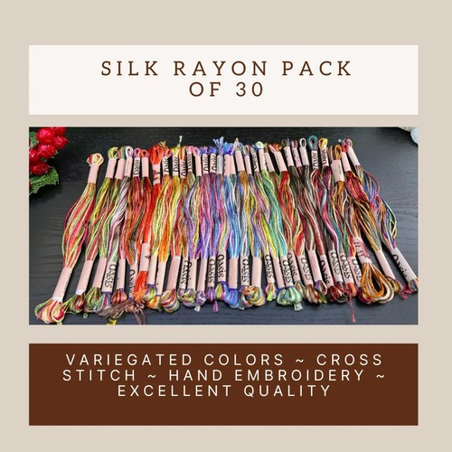 Variegated silk rayon cross - 30,