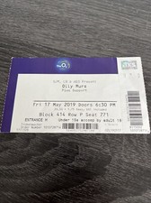 Olly Murs Ticket Stub O2 Arena 17 May 2019 