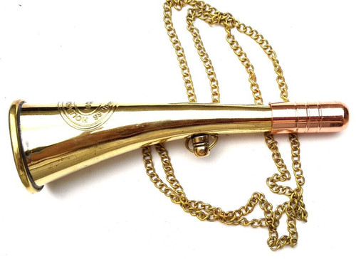 Whistle horn brass and copper - brass,