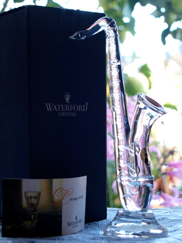 Waterford crystal saxophone - crystal,