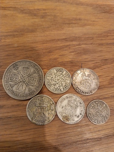 Pre decimal silver coin - pre,