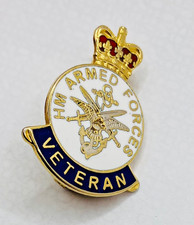 Vintage Armed Forces Veterans Pin Badge Made in England - in Excellent Condition