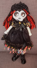 Gothic rag doll cloth - cloth,