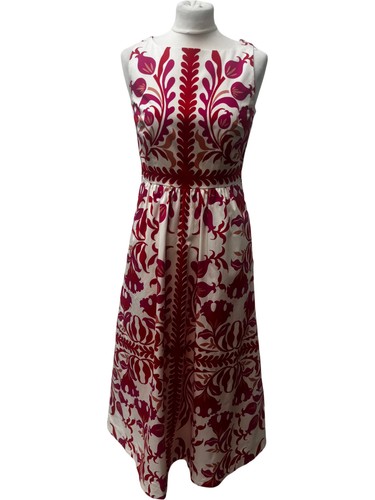Red floral sleeveless - floral, maxi