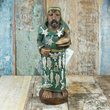 Mexican Wooden Milagro Saint