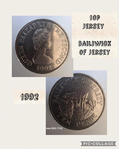 10p jersey bailiwick of - bailiwick,