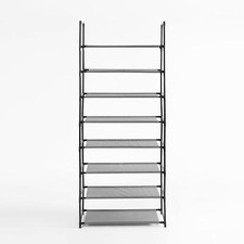 Storage Rack 8 Tier Shoe Clothes Organiser Open Shelves Unit Tidy Shelf Bedroom