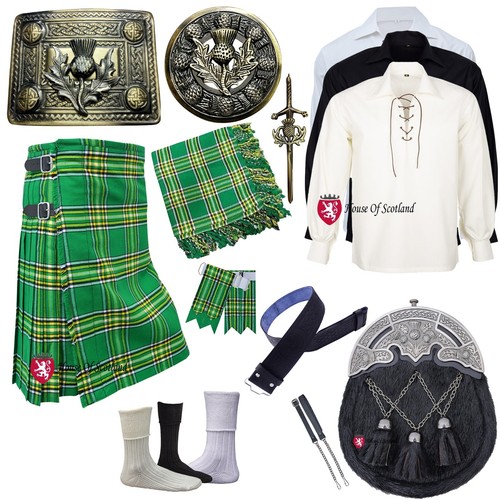 Irish national tartan kilt - national,