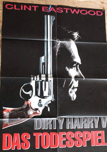 Dirty harry film poster - dirty, v