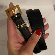 YSL Saint Laurent Slim Belt
