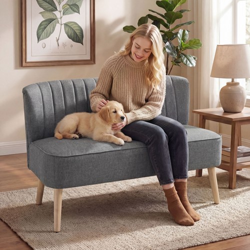 Homcom 117cm loveseat - sofa, 2