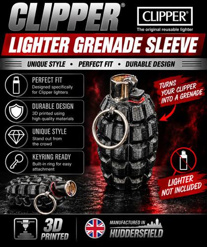 Clipper lighter grenade case - lighter,