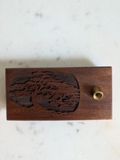 Solid Walnut Desk Pen Holder w